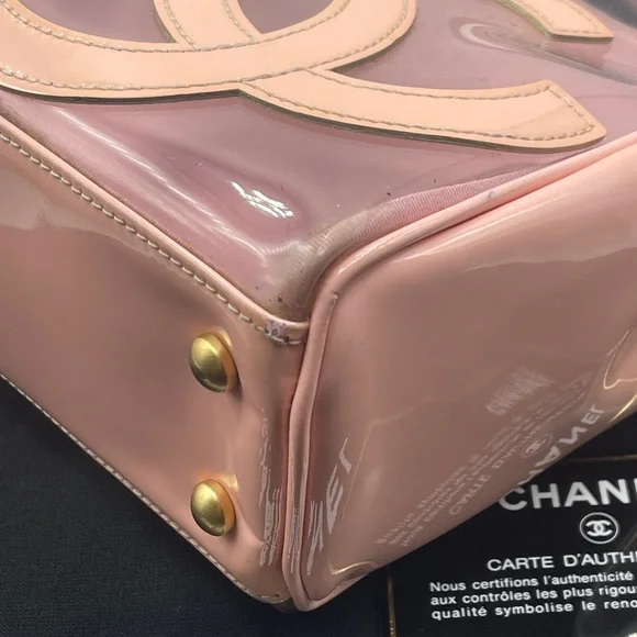 Chanel Vinyl Triple CC Clear Plastic PVC Transparent See-through Coco Tote Bag - Picture 7 of 16